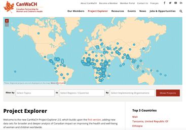 Project Explorer Map