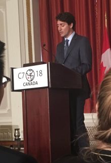 Justin Trudeau speaking